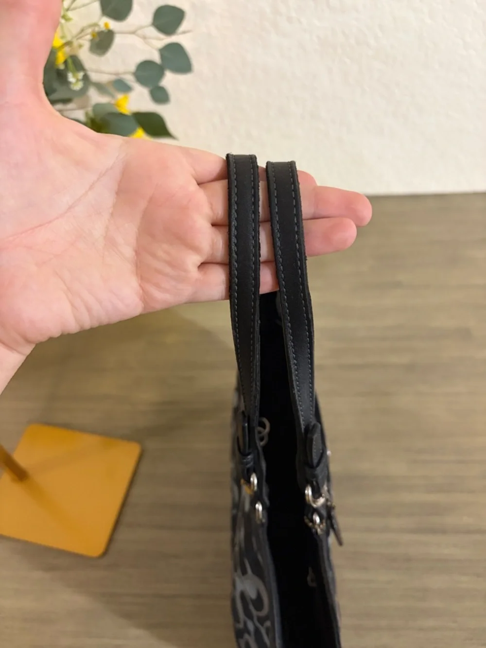 Coach Black Optic Signature Jacquard Tote Bag - Picture 8 of 11